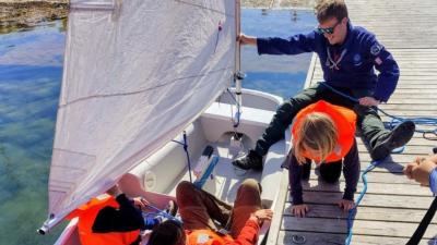 Søspejdere og spejderleder